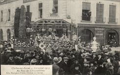 CPA Trawl-net On the Saone Carnival 1913 With the country of Chrysanthemums TOP