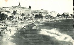 CPA Cannes the Beach of the Small cross