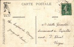 CPA Scenes Militaries Paris welcome