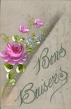 CPA Fennes Baisers Fleurs