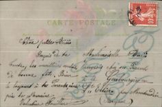 CPA Fennes Baisers Fleurs