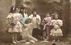 CPA Children Puppet Priest