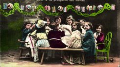 CPA Fantaisie Enfants maries mariage 