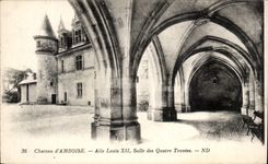 CPA Chateau d'Amboise Aile Louis XII Salle Des Quatre Travees