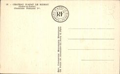 El castillo de CPA de Azay la cortina camina en François 1r