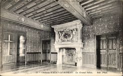 Castillo D Azay de CPA la cortina la sala de estar grande