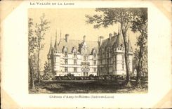 CPA el castillo del valle de Loire de Azay la cortina