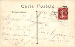 CPA Azay la cortina la rejilla del patio principal