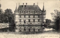 Castillo de CPA del nacional de Azay la cortina de Chatau