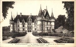 CPA Azay la cortina el museo nacional del castillo del renacimiento