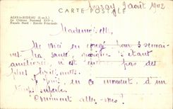 CPA Azay la cortina la entrada principal del ataque frontal norteno nacional del castillo