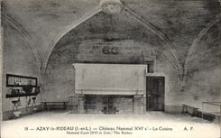 CPA Azay la cortina la cocina nacional del castillo