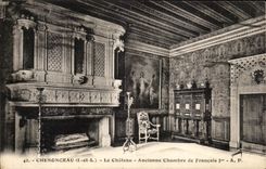 CPA Chenonceaux el viejo cuarto del castillo de François 1r