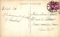 CPA Chenonceaux pedazo italiano del sitio de François del castillo el 1r de muebles