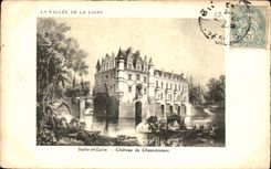 CPA el valle Indre de Loire y liras de castillo de Chenonceaux