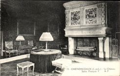CPA Chenonceaux la sala de estar 1ra de François del castillo