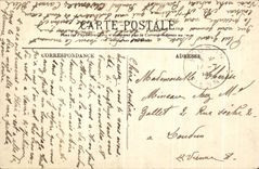 CPA Chenonceaux la vista occidental del ataque frontal del castillo de los jardines