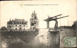 CPA Chenonceaux el castillo y el Levis tienden un puente sobre