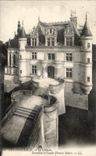 CPA Chenonceaux el castillo junto y ataque frontal Thomas Bohier
