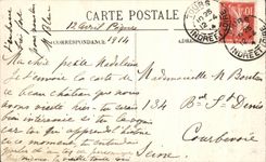 CPA Chenonceaux el castillo junto y ataque frontal Thomas Bohier