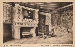 CPA Chenonceau el cuarto del castillo de Diane de Poitiers