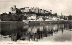 CPA Chinon the Castle Seen Of the Island