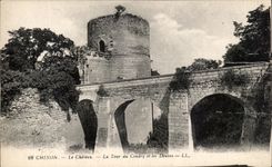 CPA Chinon the Castle the Tower of Coudry and Ditches
