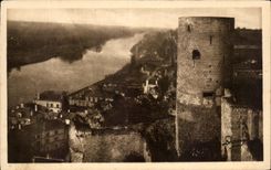 CPA Chinon the Castle the Tower of the Mill the Wall Romain and Vienna