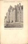 CPA el periodico del castillo de Drouot de la calle de las senoras jovenes de Langeais incorporado a 992