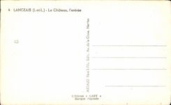 CPA Langeais la entrada del castillo