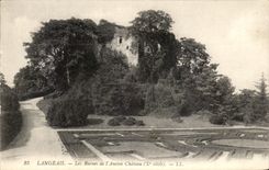 Ruinas de CPA Langeais del castillo viejo