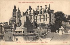 CPA Loches La Porte Des Cordeliers Et Le Chateau Royal