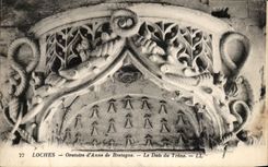CPA Loches Oratoire D'anne De Bretagne Le Dais Du Trone