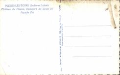 CPSM Plessis Tours Castle of the Residence of Louis XI Frontage Is