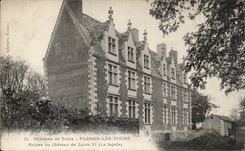 CPA Environs de Tours Plessis Les Tours Ruines du Chateau 