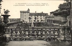 CPA Le Chatrau Villandry Facade Sud et Jardin d'ornement 