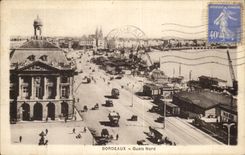 CPA Bordeaux Quais Nord Bateaux