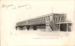 CPA Bordeaux Passerelle du chemin de fer