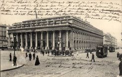 CPA Bordeaux Le Grand Theatre Tramways