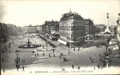 CPA Bordeaux Allees De Tourny Cours Du XXX Juillet