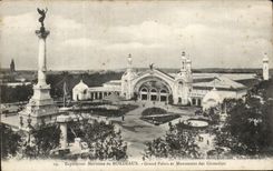 CPA Exposition Maritime De Bordeaux Grand Palais Et Monument Des Girondins