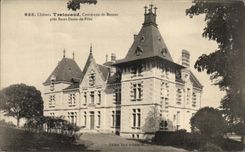 Common CPA Traincaud Castle of Bonzac close Saint Denis de Piles