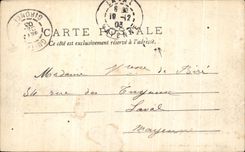 CPA Savignac en el cierre Libourne Castle De Savignac de la isla