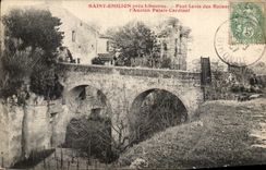 CPA Saint Emilion Pres Libourne Pont Levis Des Ruines l'ancien palais cardinal