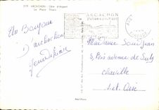 CPSM Arcachon Cote d'Argent La Place thiers