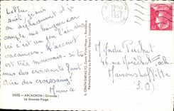 CPSM Arcachon La Grande Plage