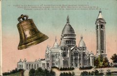 CPA Paris the Basilica Of Sacring Heart De Montmartre Bell