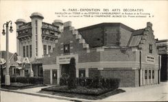 CPA Paris Exposition Des Arts Decoratifs Pavillon Des Tissus Et Des Etoffes
