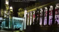 CPA Paris Le Grand Palais Vu De Nuit