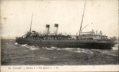 CPA Calais Turbie S the Queen Boat